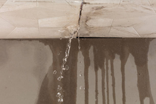 Professional Burst Pipe Cleanup technician working in Farmington, NH